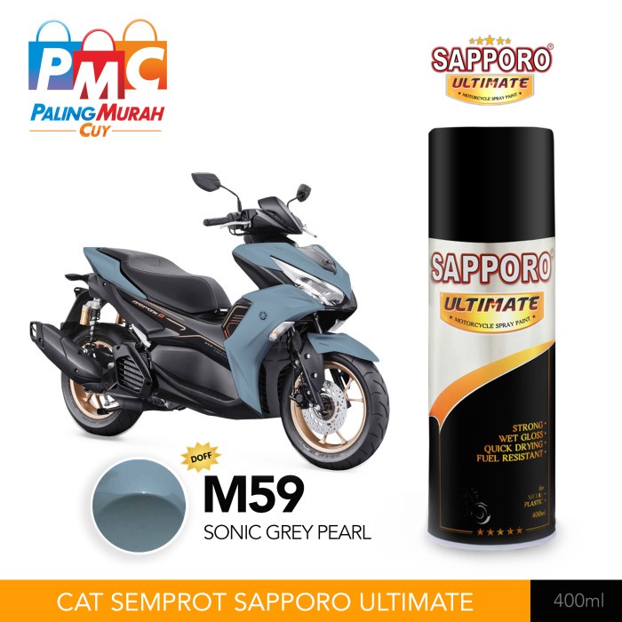 Jual SAPPORO ULTIMATE Metallic Colour Cat Semprot M59 Sonic Grey