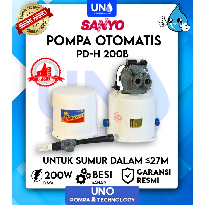 Jual Sanyo Pompa Air Sumur Dalam Auto Otomatis Pdh B Pdh B