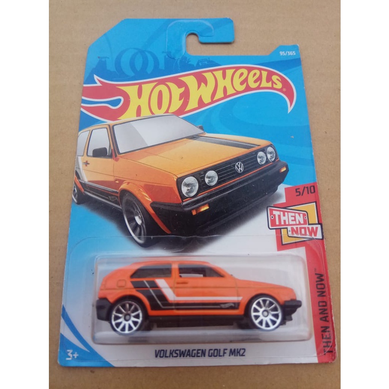 Jual Hot Wheels Volkswagen Golf MK2 Orange Then And Now Shopee Indonesia