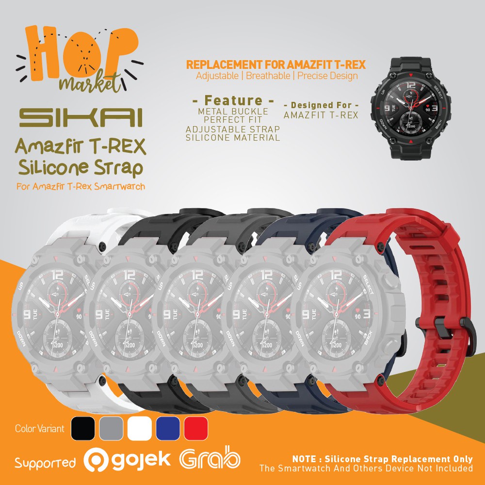 Jual Sikai Silikon Strap For Amazfit T Rex Tali Silicon Trex Silicone T