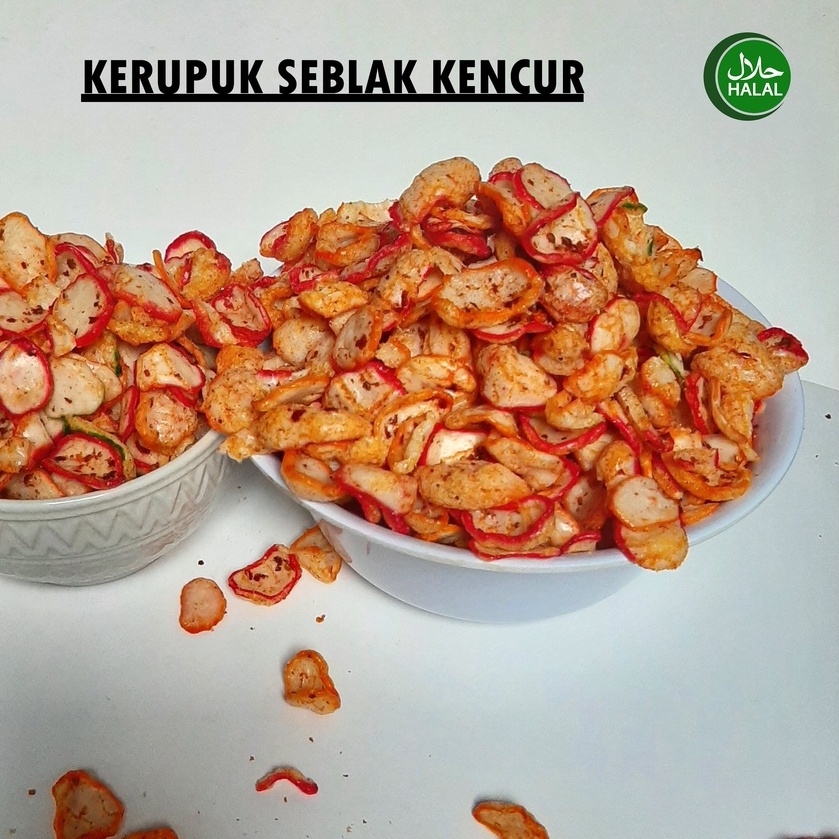 Jual Kerupuk Seblak Pedas 500gram Ekstra Daun Jeruk Kerupuk Bantet SSG