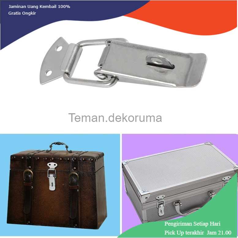 Jual TD PKK Uxcell Kunci Peti Pengait Spring Loaded Buckle Lock