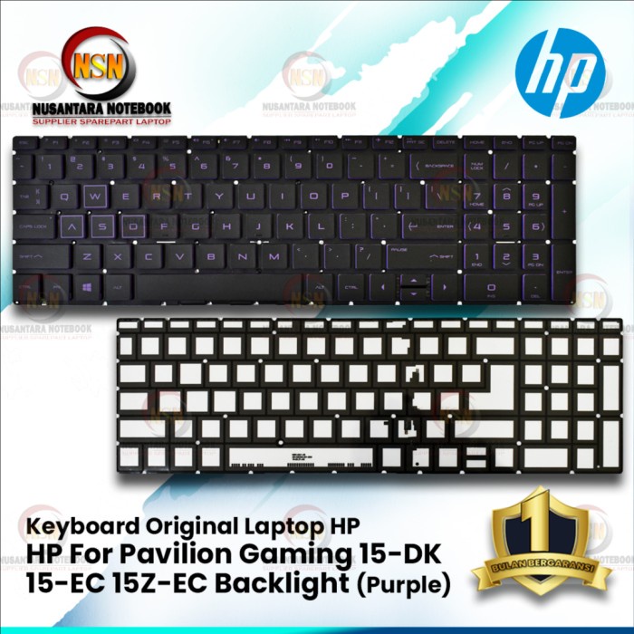 Jual Keyboard Original HP For Pavilion Gaming 15 DK 15Z Backlight