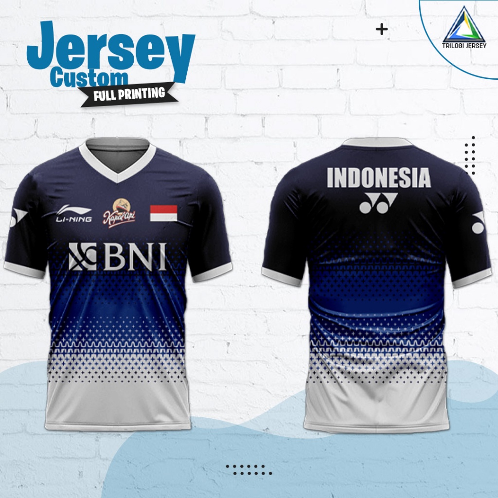 Jual Jersey Custom Olahraga Futsal Sepak Bola Volly Badminton Logo