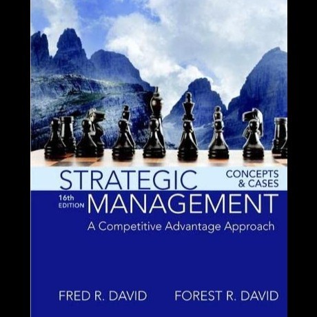 Jual Buku Strategic Management Concepts And Cases 16th Edition