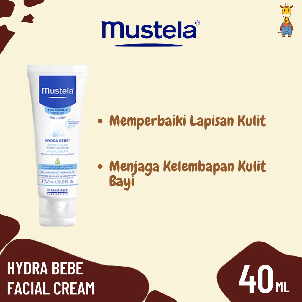 Jual Mustela Hydra Bebe Facial Cream 40ml Krim Wajah Bayi Krim Muka