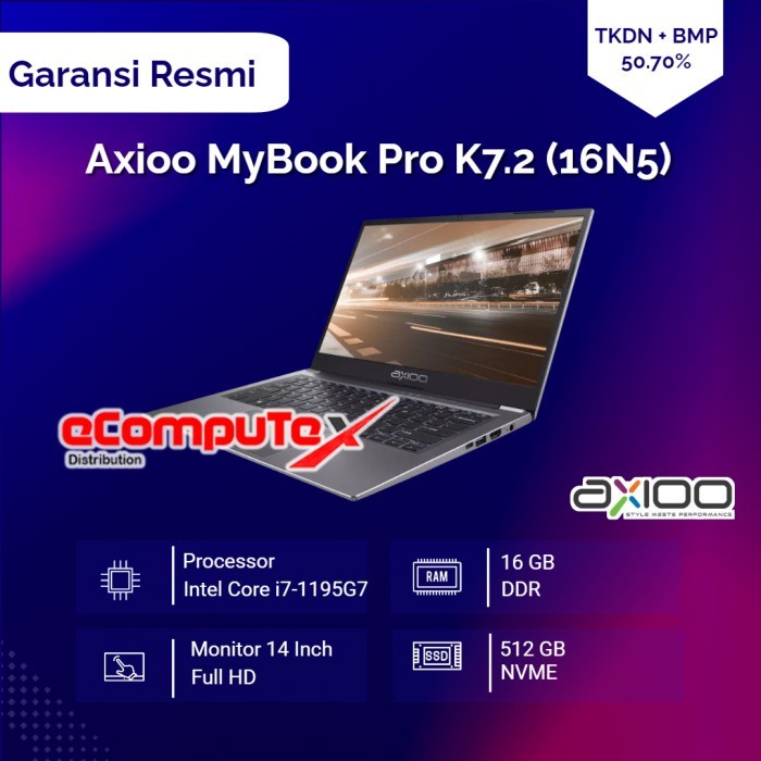 Jual Axioo Mybook Pro K N I G Gb Gb Tkdn Resmi