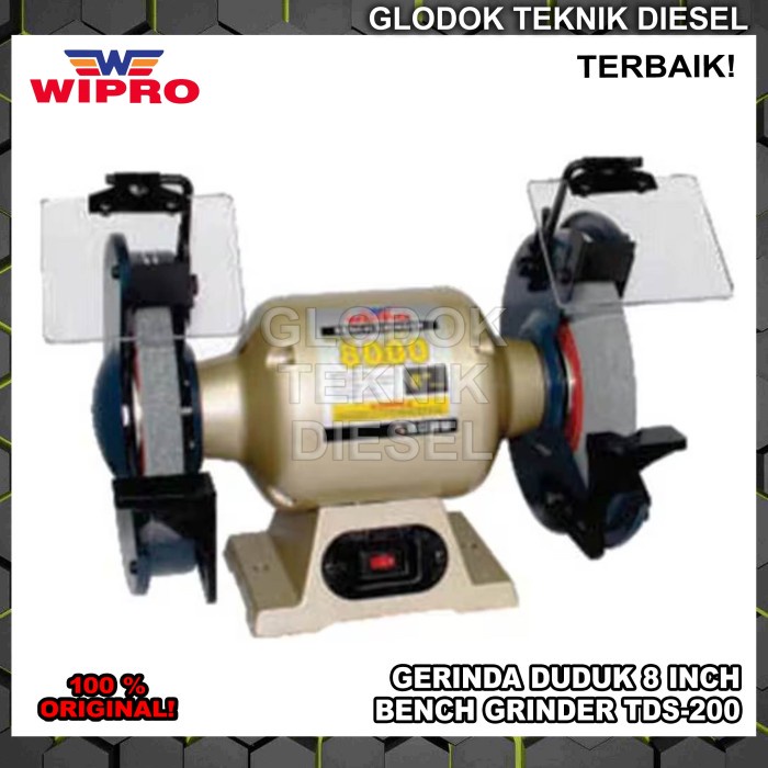 Jual Wipro Mesin Gerinda Duduk 8 Inch TDS 200 Bench Grinder Machine