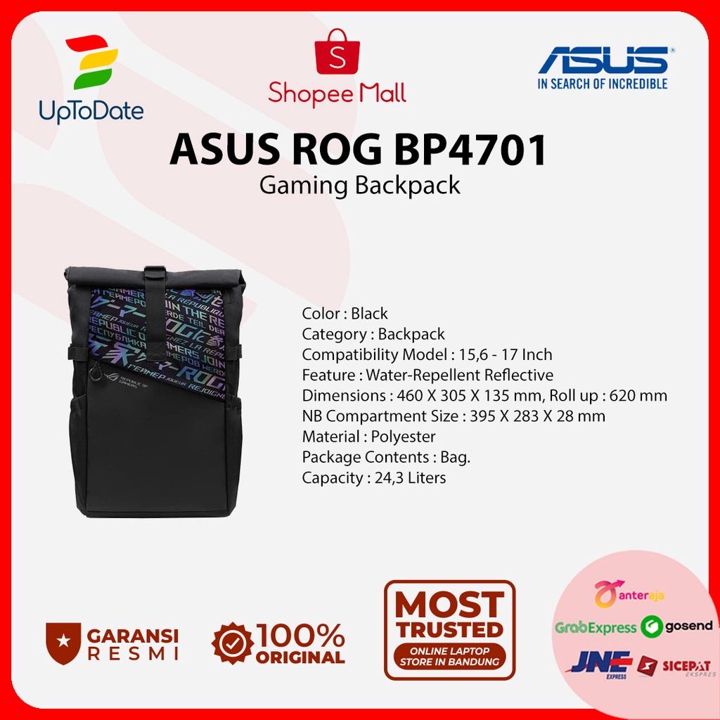 Jual Asus ROG BP4701 Gaming Backpack Shopee Indonesia