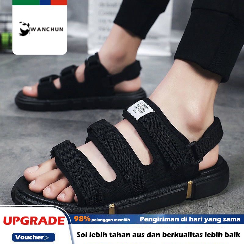 Jual Sandal Pria Gadis Fashion Sepatu Pantai Gunung Slop Kasual Distro