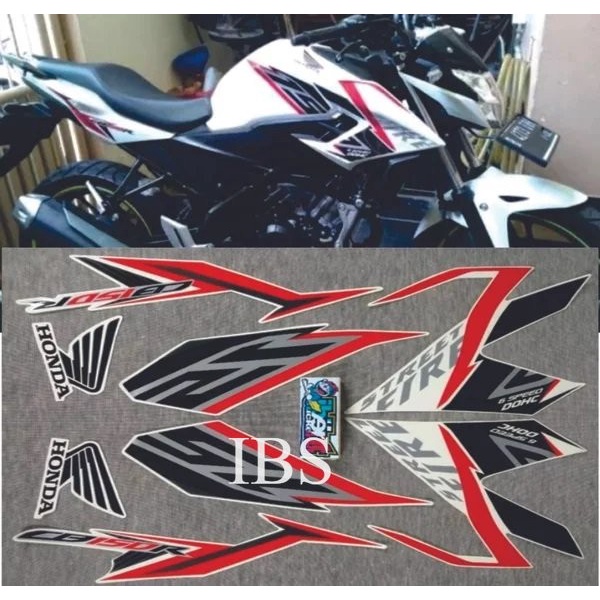 Jual STRIPING STANDAR HONDA CB150R CB 150 R PUTIH MERAH 2016 2017 POLET