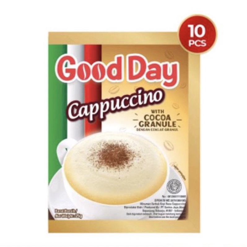 Jual CAPPUCINO Kopi Good Day Cappuccino 10 Sachet Renceng