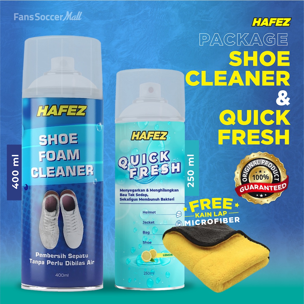 Jual Pembersih Sepatu Tanpa Bilas Hafez Shoe Foam Cleaner Quick