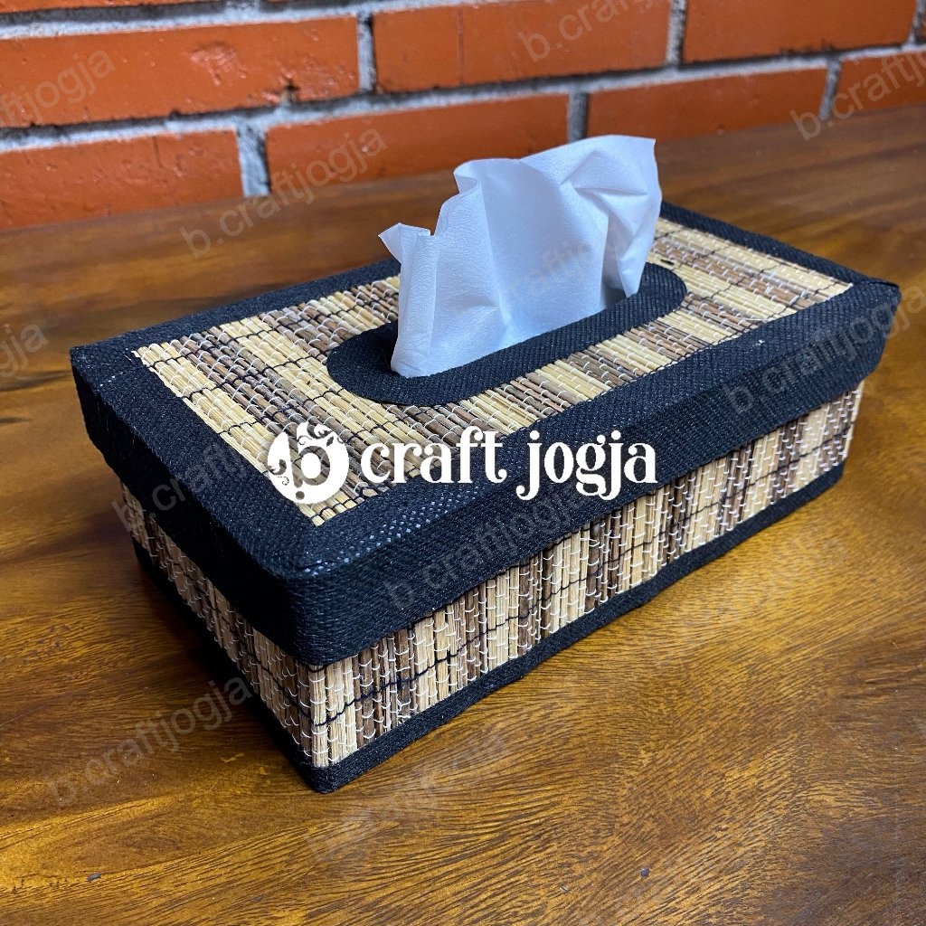 Jual Kotak Tisu Tempat Tissue Box Tisu Anyaman Tenun Lidi Unik