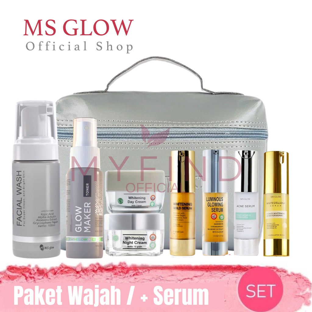 Jual Ms Glow Paket Wajah Ms Glow Paket Luminous Paket Whitening