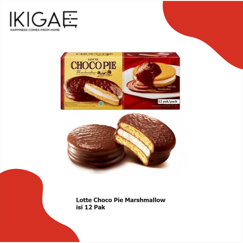 Jual Lotte Choco Pie Cake Isi Marshmallow Salut Cokelat Isi Pcs