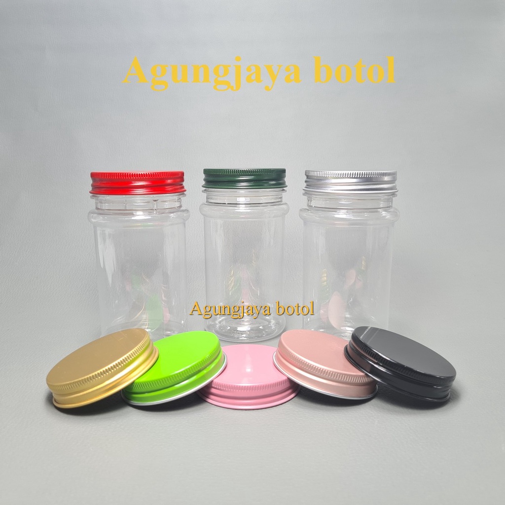 Jual Toples 200 Ml Pet Tabung Natural Tutup Alumunium Toples Plastik