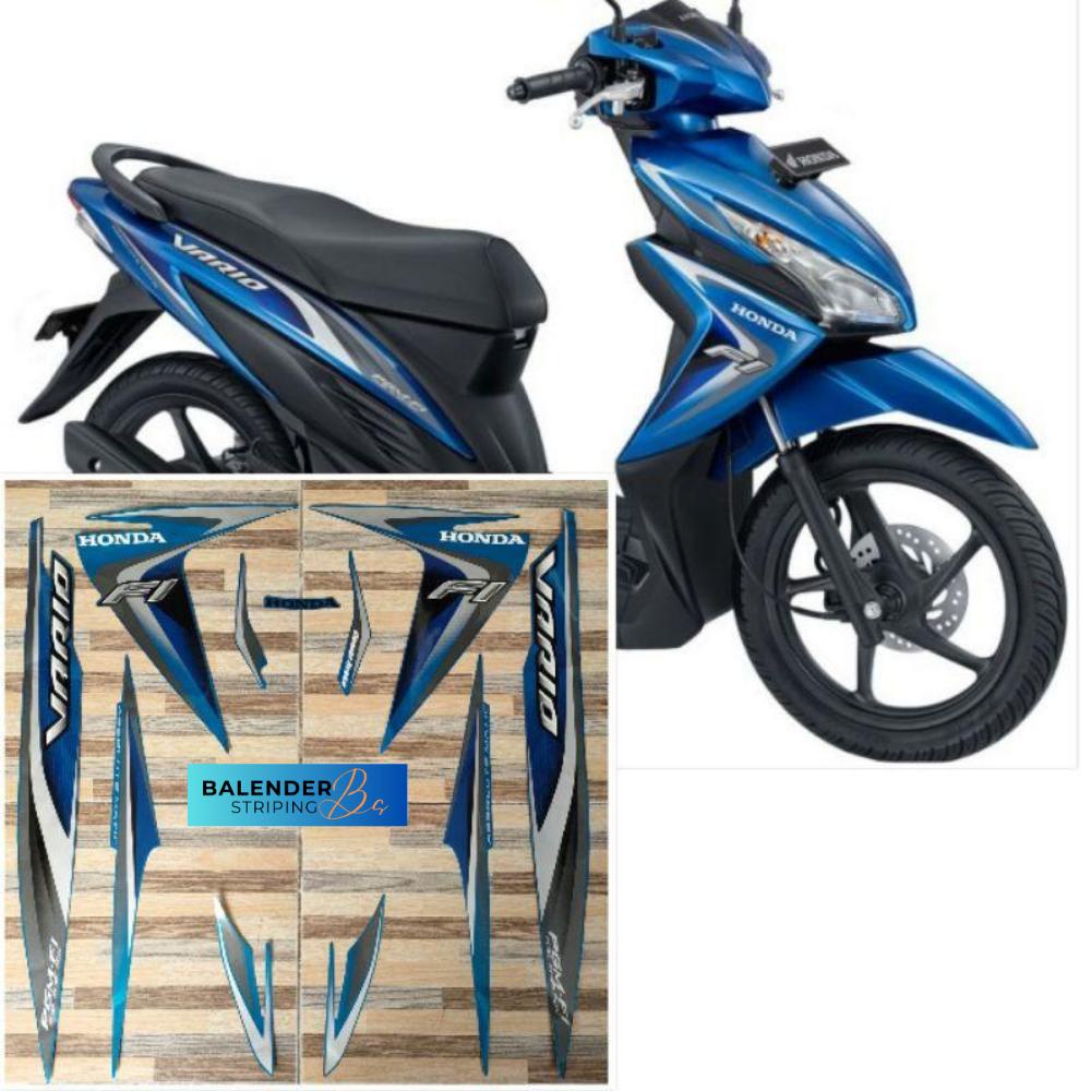 Jual Striping List Polet Body Motor Original Honda Vario Fi Biru