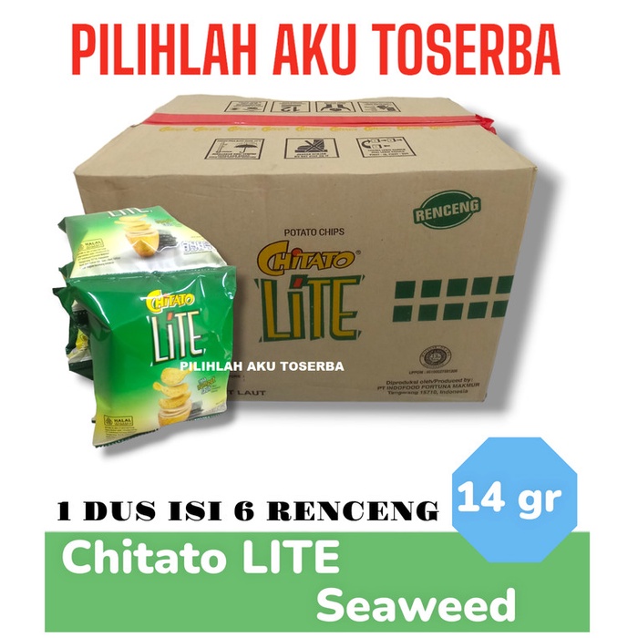 Jual Chitato Lite Seaweed Rumput Laut Renceng Harga Dus