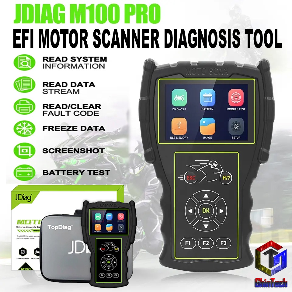 Jual JDiag M100 PRO Motor Scanner Function Diagnostic Tool Diagnosis M