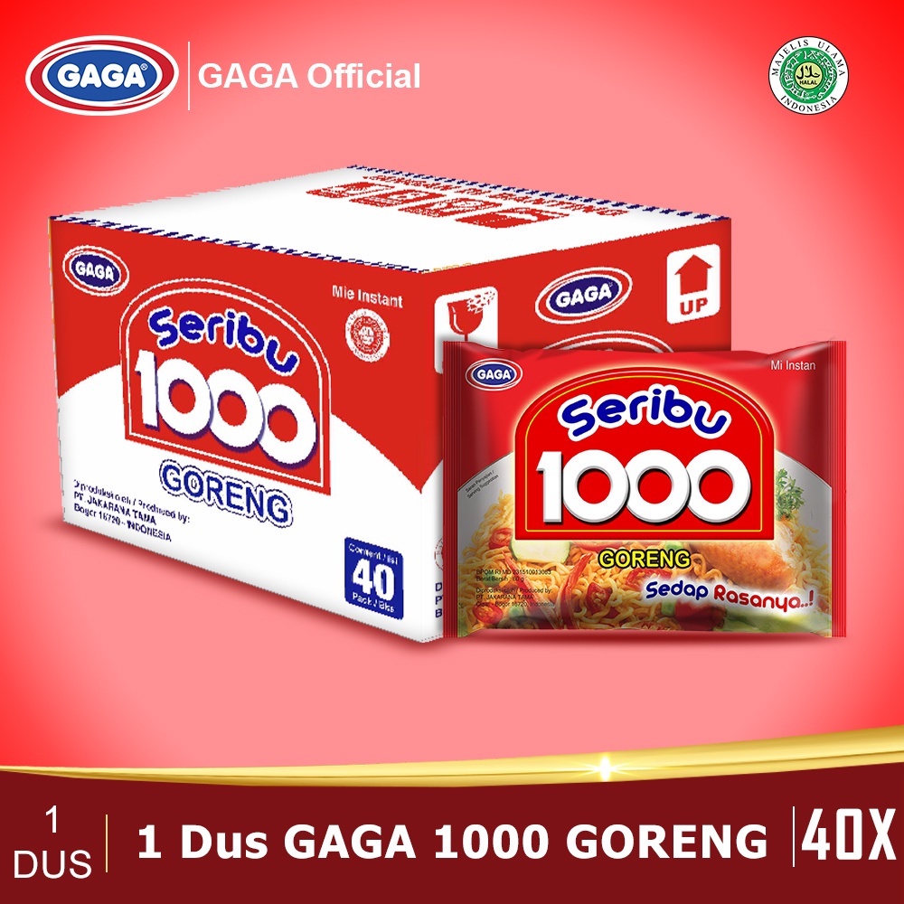 Jual Gaga 1000 Mie Instant 1 Dus Isi 40 Berbagai Varian Rasa Shopee