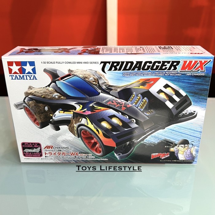 Jual Mainan Rakit Mobil Tamiya Mini 4WD Tridagger WX ORIGINAL