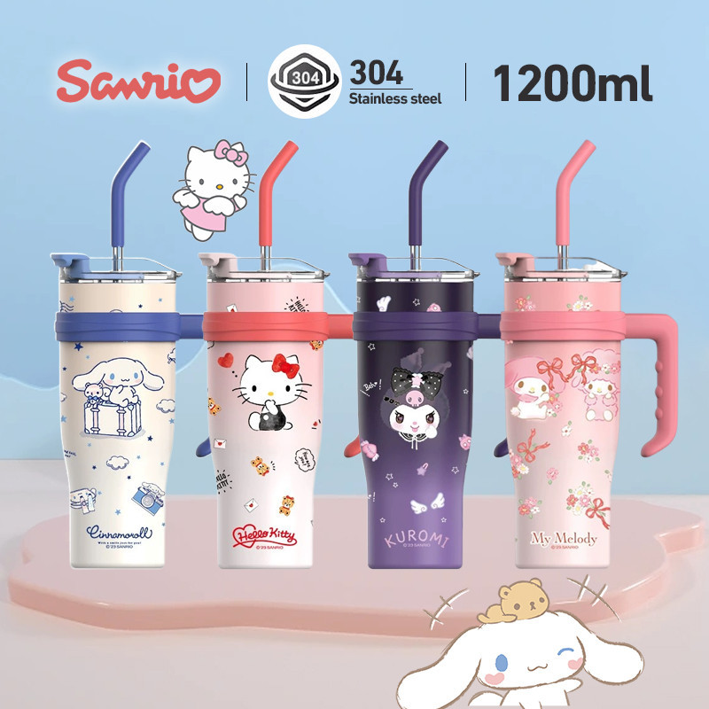 Jual 1200ml Sanrio Kepala Thermos Botol Dengan Jerami Minum Termos