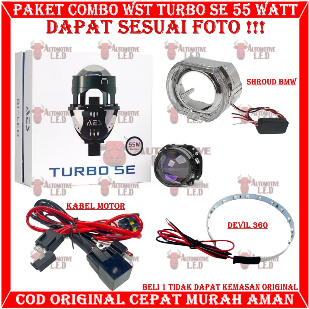 Jual DISCOUNT COMBO PAKET HEMAT BILED TURBO SE 55 WATT ORIGINAL