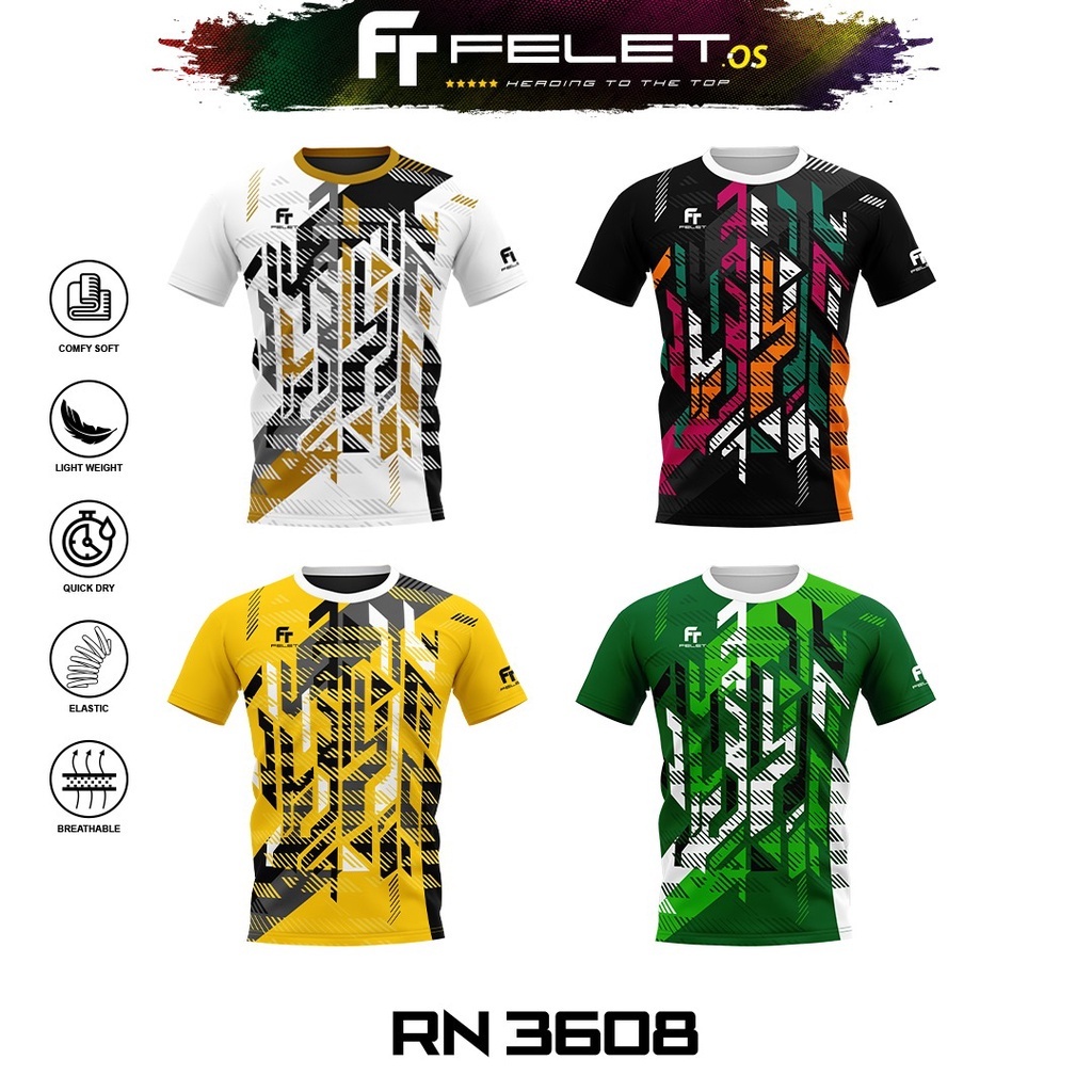 Jual Kaos Felet Rn Dry Fit Rn Badminton Futsal Lari Olahraga