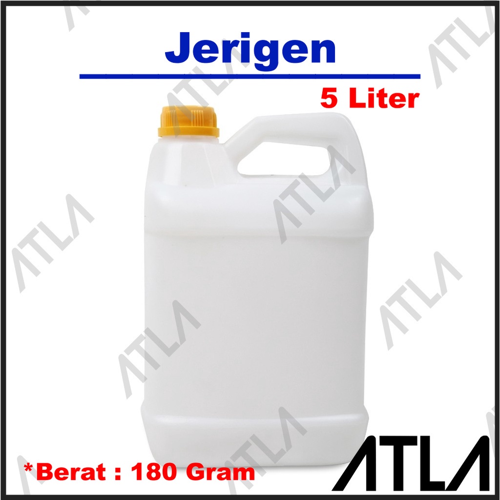 Jual Jerigen Plastik 5 Liter Botol Derigen Air Labor Nutrisi Cairan