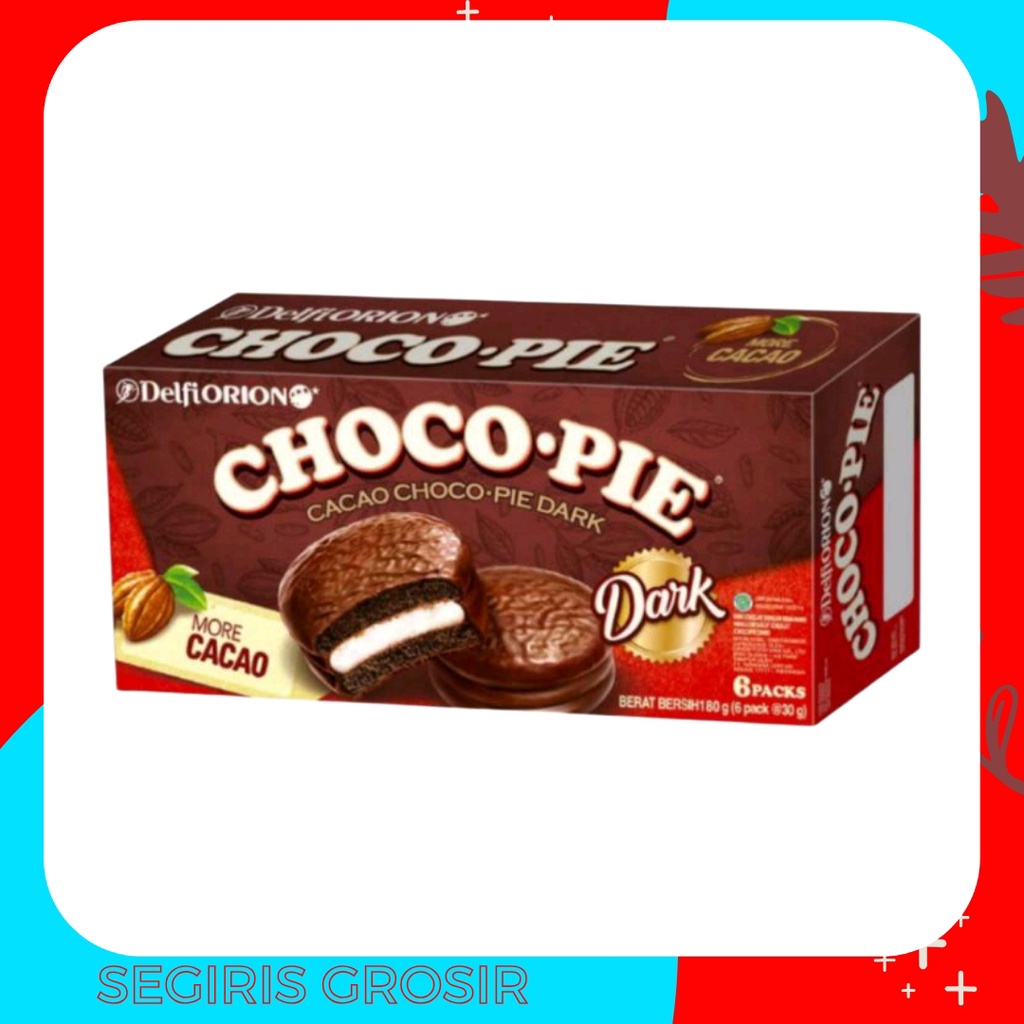 Jual Delfi Orion Choco Pie Dark Cacao Biskuit Gr Pak Isi Pcs