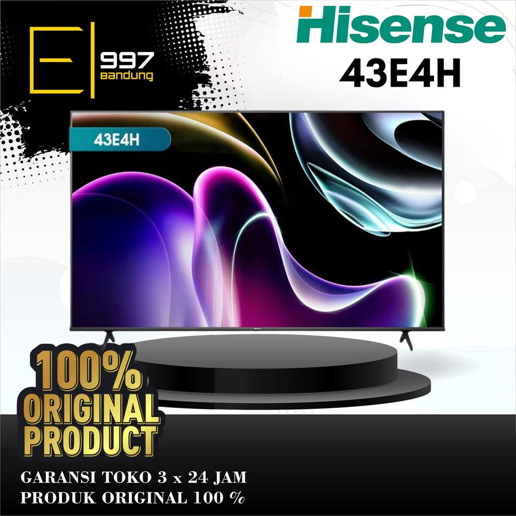 Jual HISENSE LED TV 43E4H Smart TV Bezelles Design Dual Band Wifi