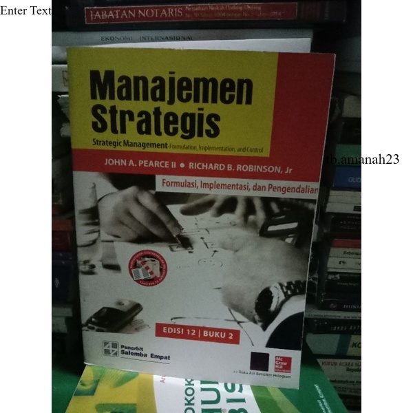 Jual Buku Manajemen Strategis Edisi 12 Buku 2 By John A Pearce