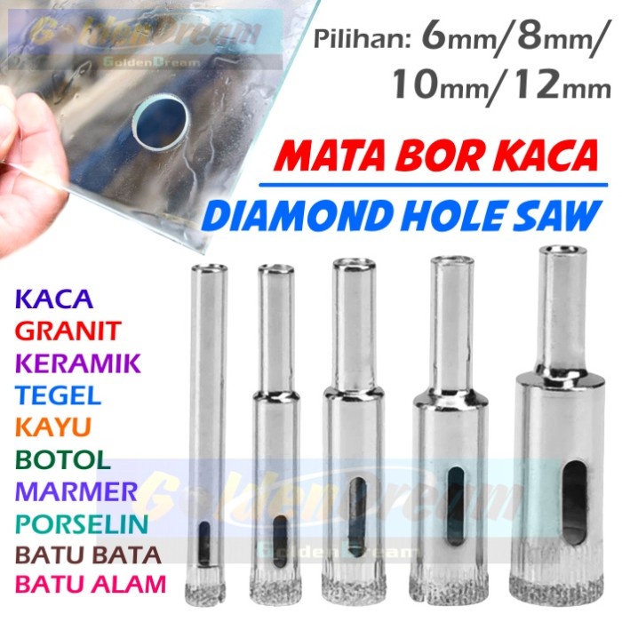 Jual Mata Bor Kaca Hole Saw Diamond Granit Marmer Keramik Mm Mm Mm