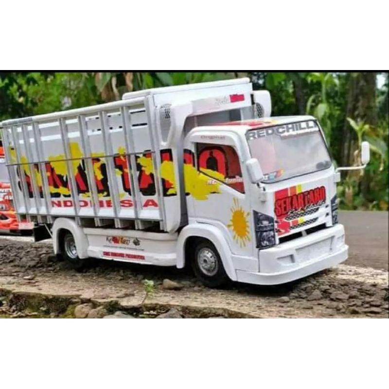 Jual Miniatur Truk Oleng Parah Bisa Belok Skar Taro Variasi Terpal