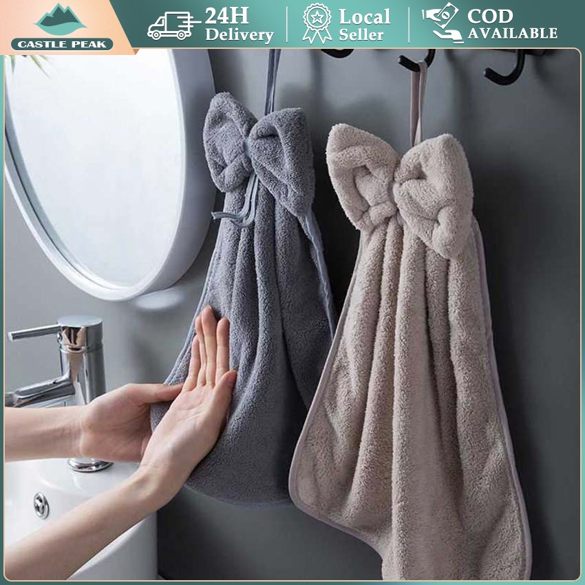 Jual Kain Lap Tangan Microfiber Motif Hand Towel Handuk Gantung