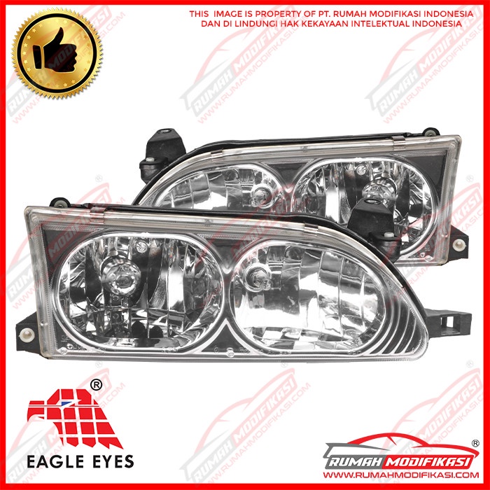 Jual HEAD LAMP TOYOTA GREAT COROLLA 1993 1997 EAGLEEYES ANGEL