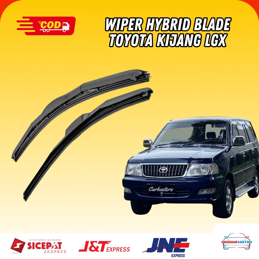 Jual Wiper Hybrid Blade Toyota Kijang Lgx Frameless Set Kiri Dan