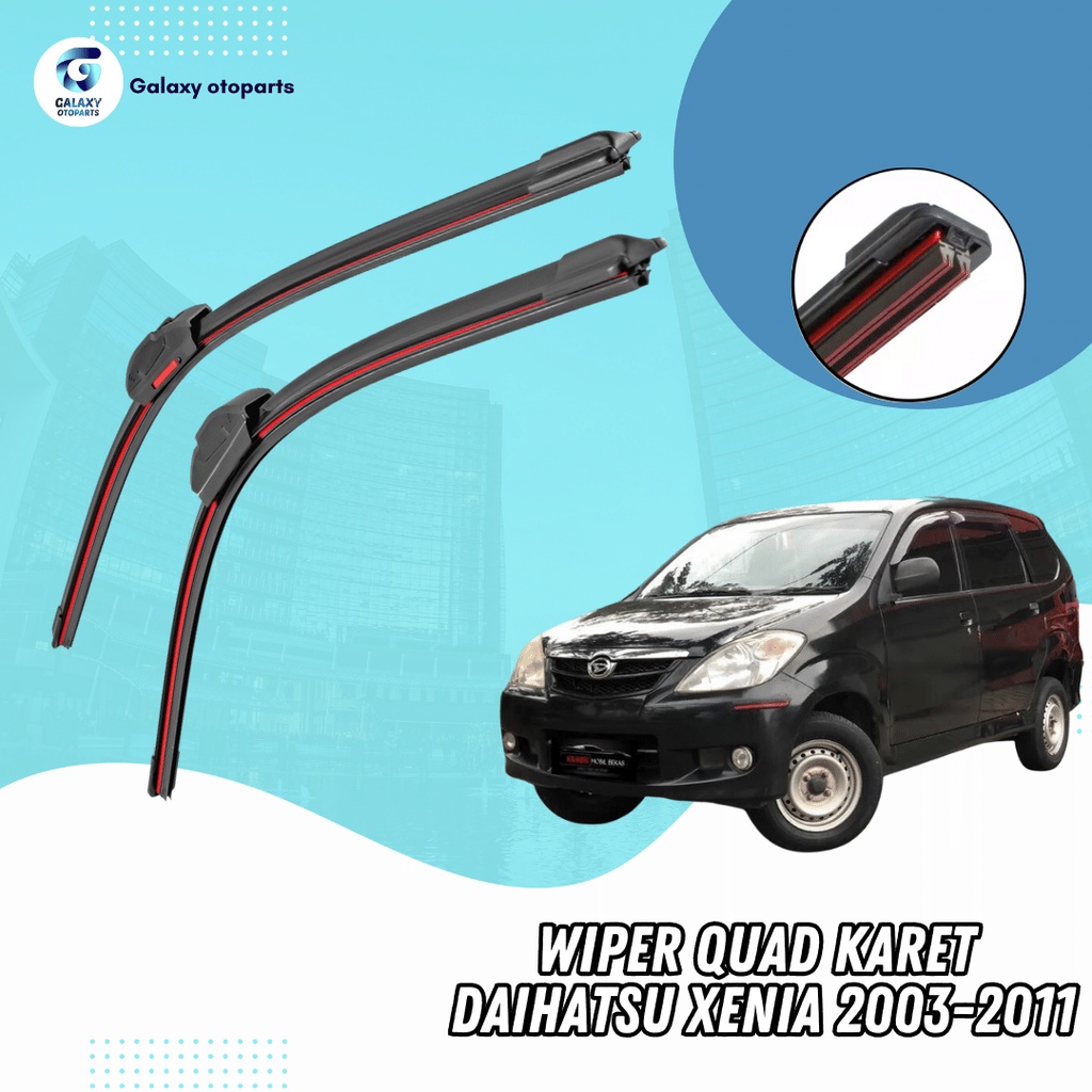 Jual Wiper Mobil Daihatsu Xenia Frameless Quad Blade