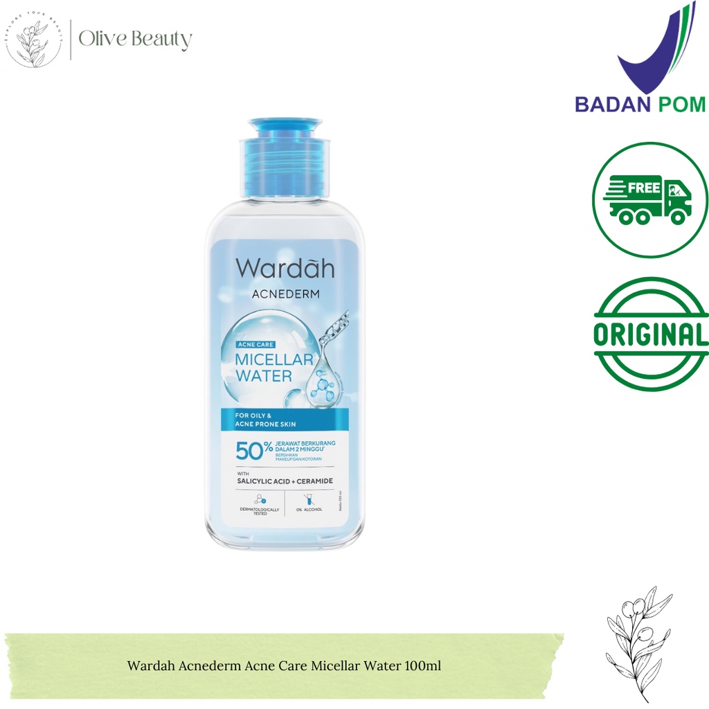 Jual Wardah Acnederm Acne Care Micellar Water 100ml Shopee Indonesia