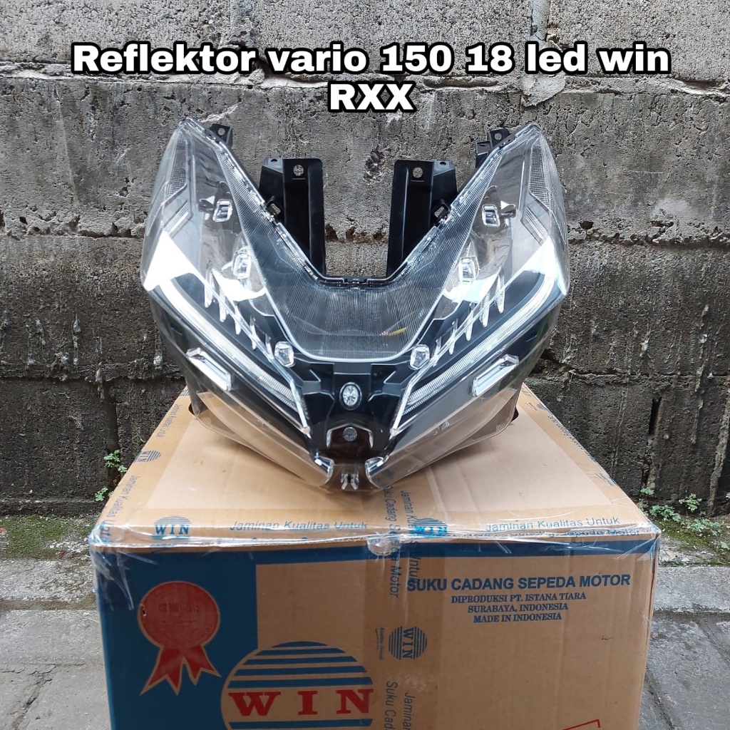 Jual REFLEKTOR LAMPU DEPAN VARIO 150 2018 2020 LED WIN REFLEKTOR