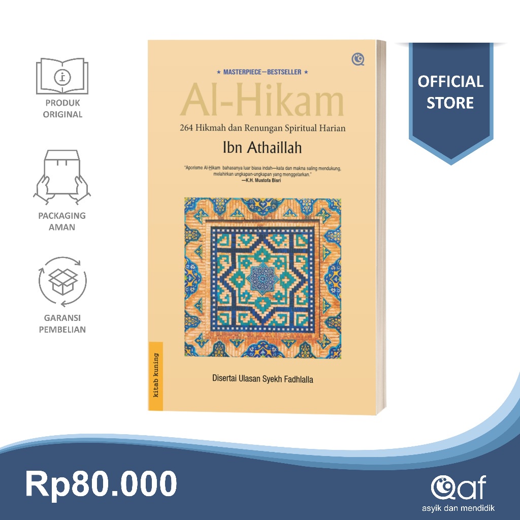 Jual Buku Al Hikam 264 Hikmah Dan Renungan Spiritual Harian Shopee