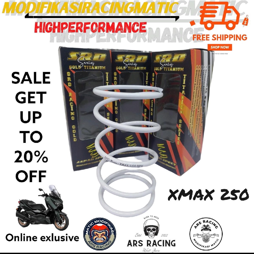 Jual Per Cvt Racing Xmax 250 X Max 250 Cc 1000 RPM 1500 RPM 2000 RPM