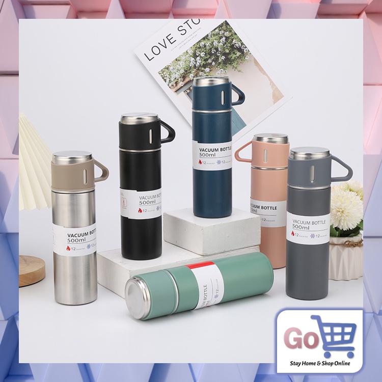 Jual Go H1142 Set Botol Termos Air Thermos Sultan Vacuum Flask Set