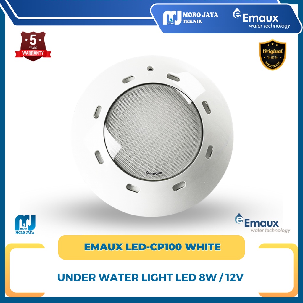 Jual Lampu Kolam Renang Putih Underwater Light White Emaux LED CP100