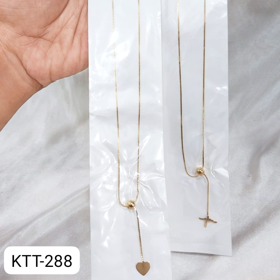 Jual Kalung Titanium Rantai Emas Gold Love Hati Detak Kalung Pria