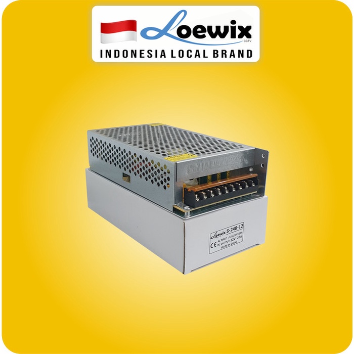 Jual LOEWIX POWER SUPPLY CCTV 20A 12V PSU JARING TRAFO 20A Shopee