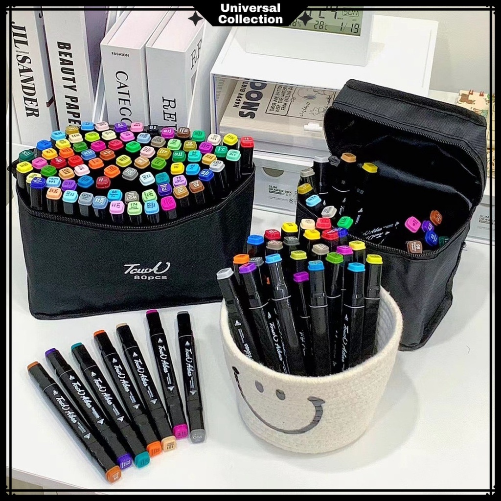 Jual SPIDOL SKETSA MARKER 24 36 48 60 80 WARNA TOUCH SKETCH MARKER