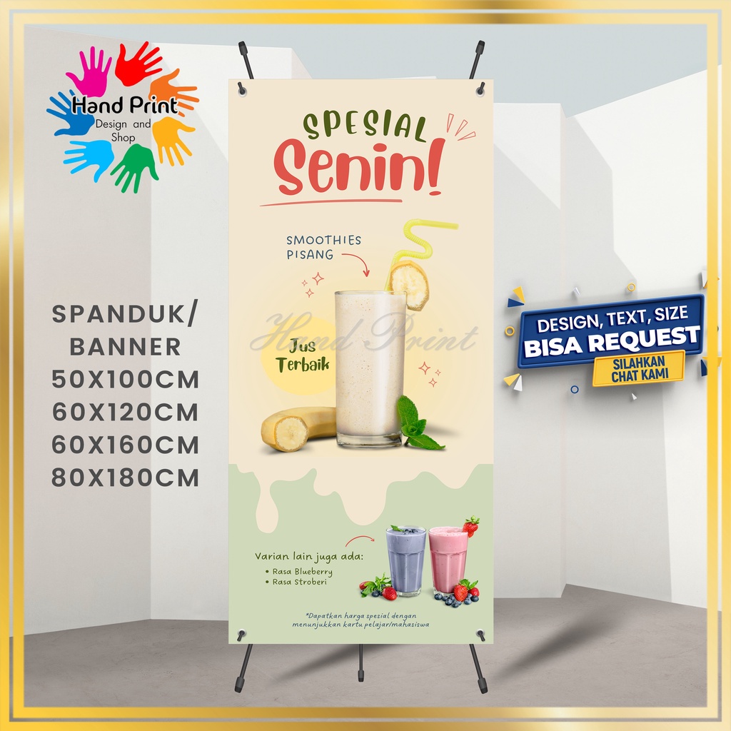 Jual Spanduk Banner Mmt Smoothies Jus Buah Dan Sayur Minuman Buat