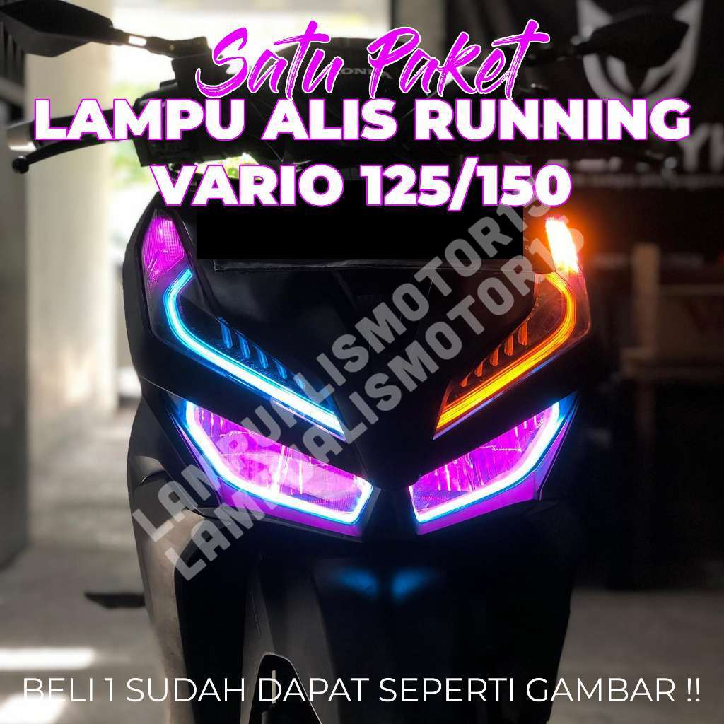 Jual Lampu Alis Running Vario Garis Devil Eye Mode Welcome